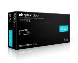 Nitrilex  Black púdermentes kesztyű méret M (100db/doboz)