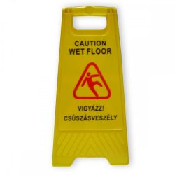 Csúszásveszély figyelmeztető tábla 